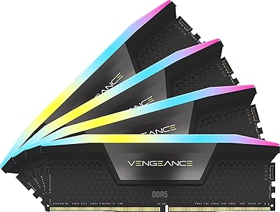 Corsair Vengeance RGB DDR5 96GB (4x24GB) 6400MHz CL32 Memory Kit