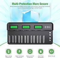 EBL 12+2 Bay LCD Rechargeable Battery Charger — image 6