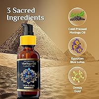 ZP.TECH Pure Organic Moringa Oil with Blue Lotus Flower 2oz — image 3
