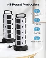 JACKYLED Power Strip Tower with 20 Outlets and 6 USB Ports — image 8