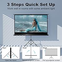 SCREENMAX 60-inch Outdoor Projector Screen with Tripod Stand — image 4