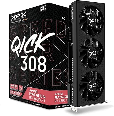 XFX Speedster QICK308 Radeon RX 6600 XT 8GB GDDR6 Graphics Card