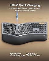 ProtoArc EK01 Plus Ergonomic Bluetooth Keyboard — image 5