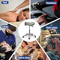 LIMKOMES Saddle Stool with Wheels, Grey — image 9