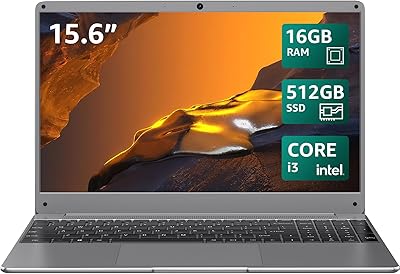 BiTECOOL NikoBook 15.6″ Laptop, Intel Core i3-5005U, 16GB RAM, 512GB SSD