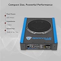 Rockville USS8 8″ 600W Slim Under-Seat Active Subwoofer — image 5