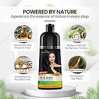 Herbishh Hair Color Shampoo - Blue Black, 500mL — image 3