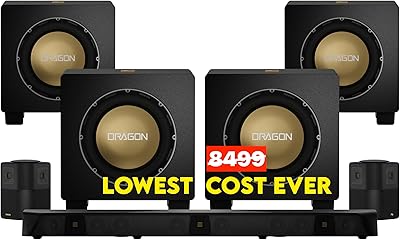 Nakamichi Dragon Home Surround Sound System with Quad 12″ Subwoofers