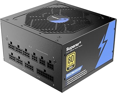 Superer 850W Power Supply, Fully Modular, 80 PLUS Gold Certified