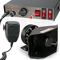 BooYu 12V 200W 9 Tones Police Siren PA System — image 1
