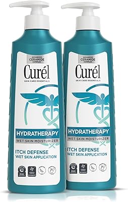 Curel Hydra Therapy In Shower Lotion, Itch Defense, 12oz (Pack of 2)
