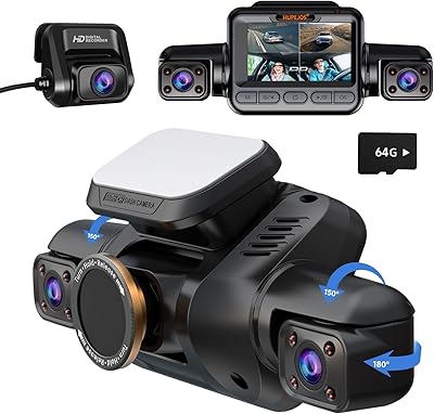 HUPEJOS V8PLUS 4K UHD 4-Channel Dash Cam