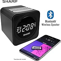 Sharp SPC729AMZ FM Clock Radio with Bluetooth Speaker — image 4