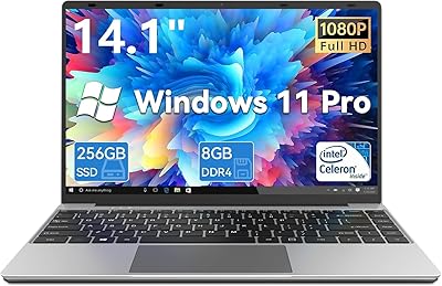 Gezoon D-1420 Laptop, 14.1-inch, Intel Celeron N4020, 8GB RAM, 256GB SSD
