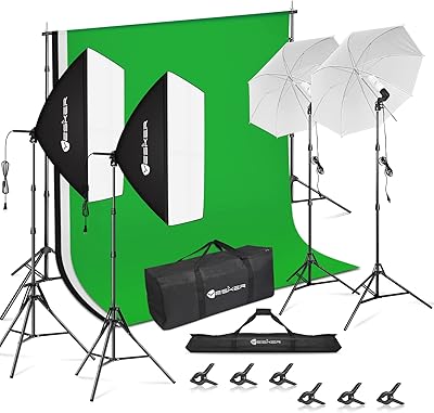 Yesker Photography Lighting Kit 8.5x10ft