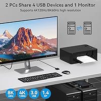 CMSTEDCD 8K@60Hz DisplayPort KVM Switch — image 4