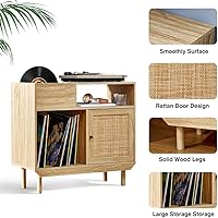 affeivul Turntable Stand Record Player Cabinet — image 3