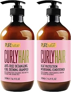 Pure Nature Lux Spa Curly Hair Shampoo and Conditioner Set Review