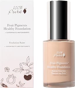 100% Pure Healthy Foundation Liquid Makeup - White Peach (1oz) Review