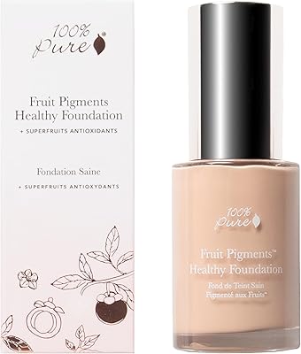 100% Pure Healthy Foundation Liquid Makeup - White Peach (1oz)