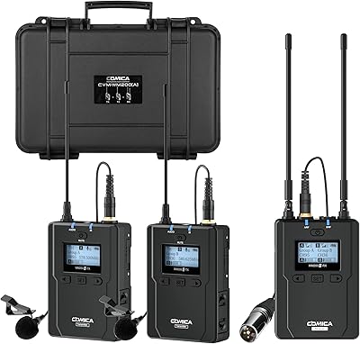 Comica CVM-WM200A Wireless Lavalier Microphone System