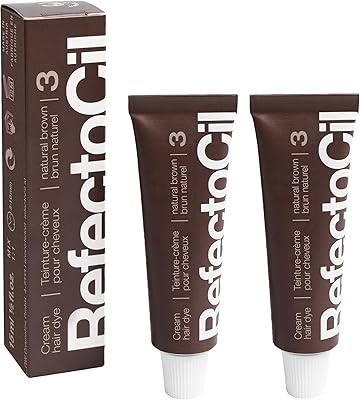 RefectoCil Cream Hair Dye #3 Natural Brown 2-Pack
