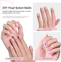 Beetles Tipex Instant Apex Nail Tips Squoval XS Short 512pcs — image 2