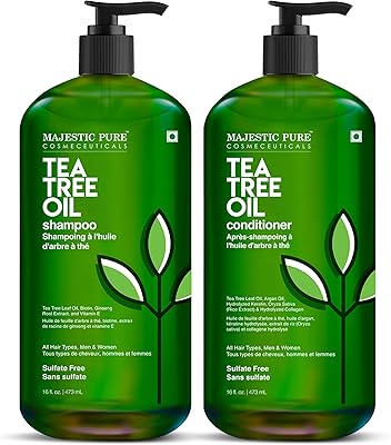 Majestic Pure Tea Tree Shampoo for Men and Women, 16 fl oz (Pack of 2)