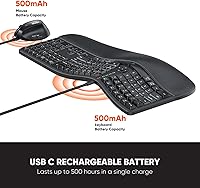 MEETION DirectorC Ergonomic Wireless Keyboard and Vertical Mouse — image 3