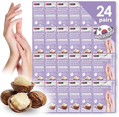 Innerest 24 Pairs Derma Beauty Hand Mask Gloves - Shea Butter