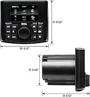 BOSS Audio Systems MGV520B Marine Gauge Receiver — image 7