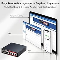 STEAMEMO 5-Port Gigabit PoE+ Switch 52W — image 7