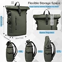 Heroic Knight Roll Top Backpack 18-27L — image 5