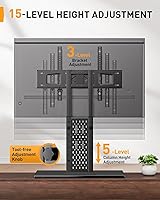 Perlegear PGTVS36 Universal Swivel TV Stand with Pegboard Storage — image 4