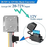 YABOANG 20-72V to 12V DC Converter 10A 120W — image 2