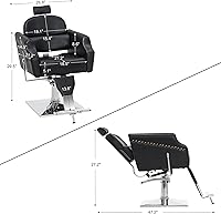 BarberPub Classic Recliner Barber Chair — image 3