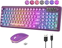 BAIHUAFRU Wireless Backlit Keyboard and RGB Mouse Combo — image 9