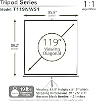 Elite Screens Tripod Series T119NWS1 119-inch Projector Screen — image 9