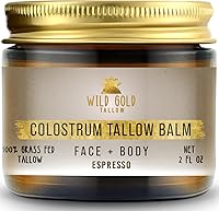 Wild Gold Tallow 100% Grass Fed Tallow Balm with Colostrum & Emu Oil, 2oz — image 1
