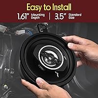 Pyle PL31BK 3.5-Inch 2-Way Car Stereo Speakers — image 4