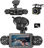 WHFNRU W6 4-Channel Dash Cam 360° View — image 1