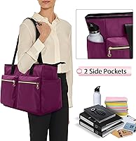 Damero Teacher Tote Bag with Padded Laptop Sleeve — image 4