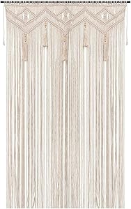 GCOVELIS Boho Macrame Curtain 52″W x 72″L Review