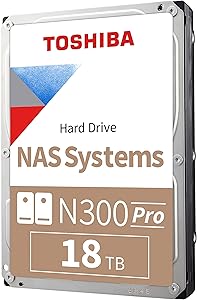 Toshiba N300 PRO 18TB NAS Internal Hard Drive