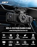 IIWEY N5 4-Channel Dash Cam 360° View — image 2