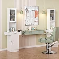 RESHABLE Salon Station for Hair Stylists, White — image 4