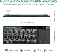 Rii K18 Plus Wireless Keyboard with Trackpad — image 6