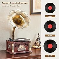 HZLSBL Vintage Gramophone with Bluetooth Output — image 5