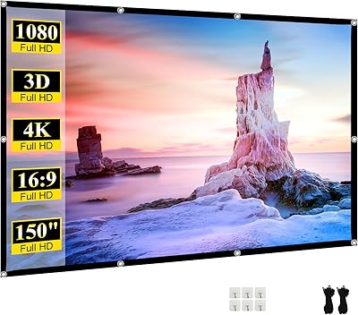 SKERELL Portable Projector Screen 150-inch