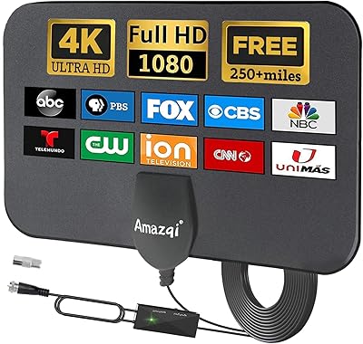 Amazqi TV Antenna 250 Miles Range